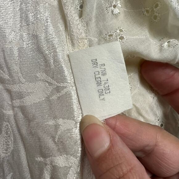 Cardigan Women 6 Cream Lace Mix Media Embroidered  Vintage Victorian - Picture 10 of 15